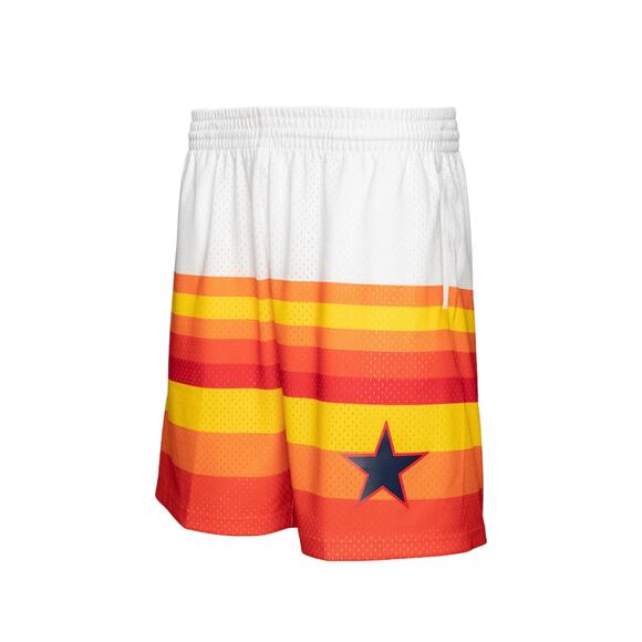 NWT! Mitchell & Ness Houston Astros Team ID Mesh Shorts - Size Medium (MSRP $85) - Picture 2 of 9